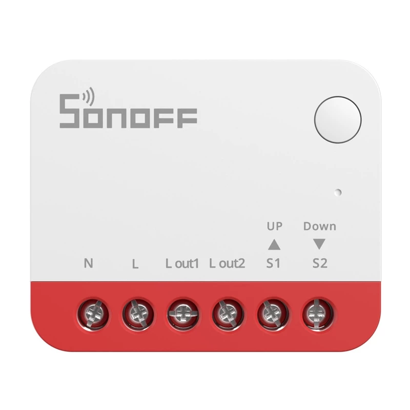 Sonoff MINI-ZBRBS viedais slēdzis žalūzijām ZigBee, kompakts, montāžai sienas kastē