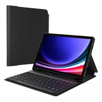 Inateck N0028_BLACK Planšetes Folio Maciņš Galaxy Tab A9+/A9 Plus 11 collas (27,9 cm) — 3 statīva režīmi, Bluetooth
