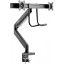 SpeaKa Professional SP-MM-820 Divu monitoru galda stiprinājums 43,2 cm (17 inch) - 81,3 cm (32 inch) ar integrētu dokstaciju, gāzes atsperes tehnoloģija, slīpums, grozāms (SP-10506480)