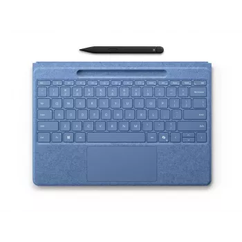 Tastatūra Microsoft Surface 8YU-00027 — QWERTZ vācu izkārtojums, Bluetooth, Skārienpaliktnis, Zila