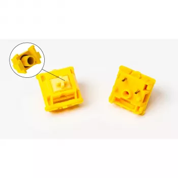 Mehānisko taustiņslēdžu komplekts Keychron Gateron Cap V2 Golden-Yellow G32 — 110 gab.