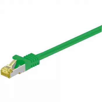 Wentronic Goobay Cat.7 Raw Cable Patch Kabelis, S/FTP (PiMF), Zaļš, 2 m - LSZH Halogēnu Nesaturošs, Varš, RJ45 Spraudnis (91604)