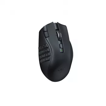 Spēļu pele Razer Naga V2 HyperSpeed RF Wireless + Bluetooth, labā roka, 30000 DPI, optiska, melna