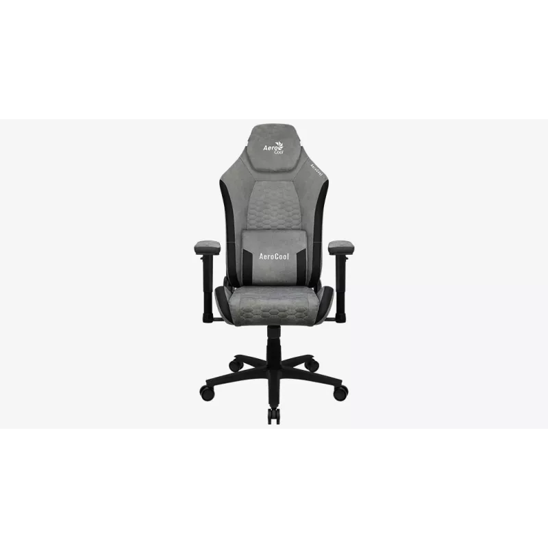Aerocool Crown AeroSuede Universāls spēļu krēsls Ar polsterētu sēdekli Akmens pelēks