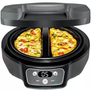 Omelett Chef OM 950, Sviestmaižu gatavotājs antracīts, 950 W