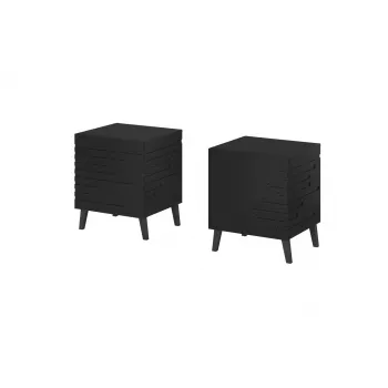 Naktsgaldiņš cama meble NOVA 44x40x52 cm matēti melns — 1 atvilktne, 16 mm rāmis