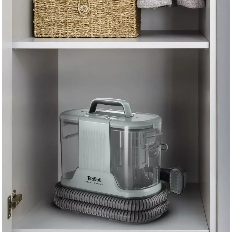 Portatīvais traipu tīrītājs Tefal Clean It Compact Pet IZ3020F0 — rokas mēbeļu un mājdzīvnieku traipu tīrītājs