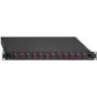 Šķiedru optikas sadales panelis Rutenbeck 2280301240 LC Duplex MM 24 porti 1U, melns RAL 9005