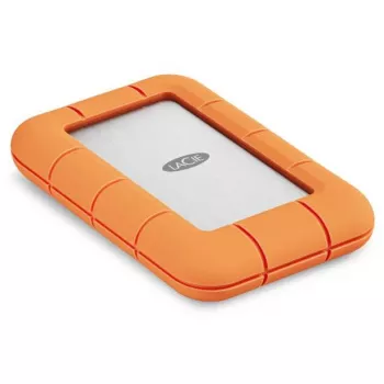 LaCie Rugged SSD4 STND4000400 4 TB ārējais SSD USB4 Gen 3x2 Thunderbolt USB Type-C, oranžs/nerūsējošs tērauds