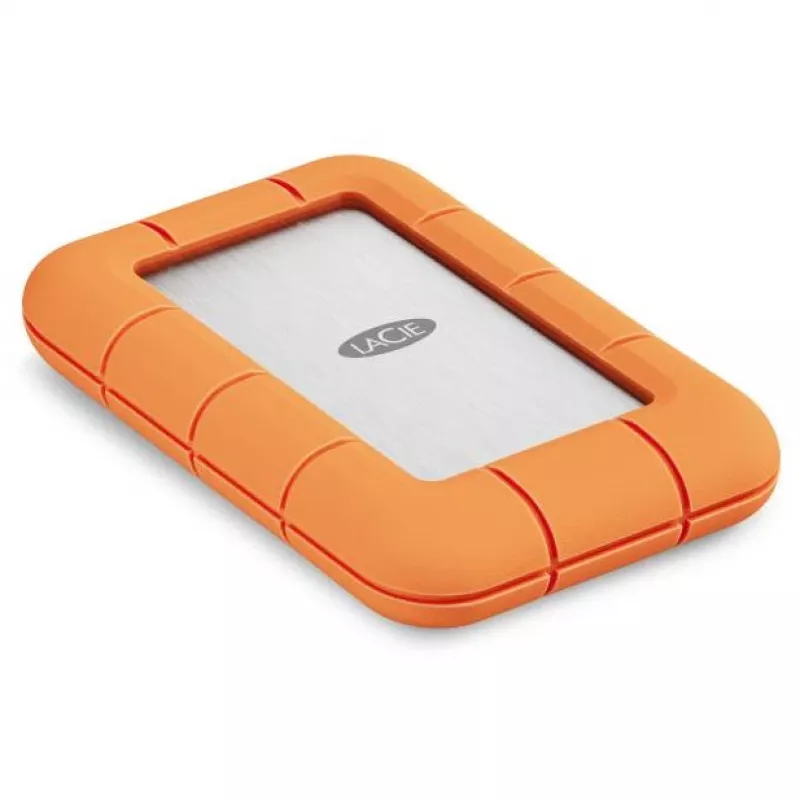 LaCie Rugged SSD4 STND4000400 4 TB ārējais SSD USB4 Gen 3x2 Thunderbolt USB Type-C, oranžs/nerūsējošs tērauds