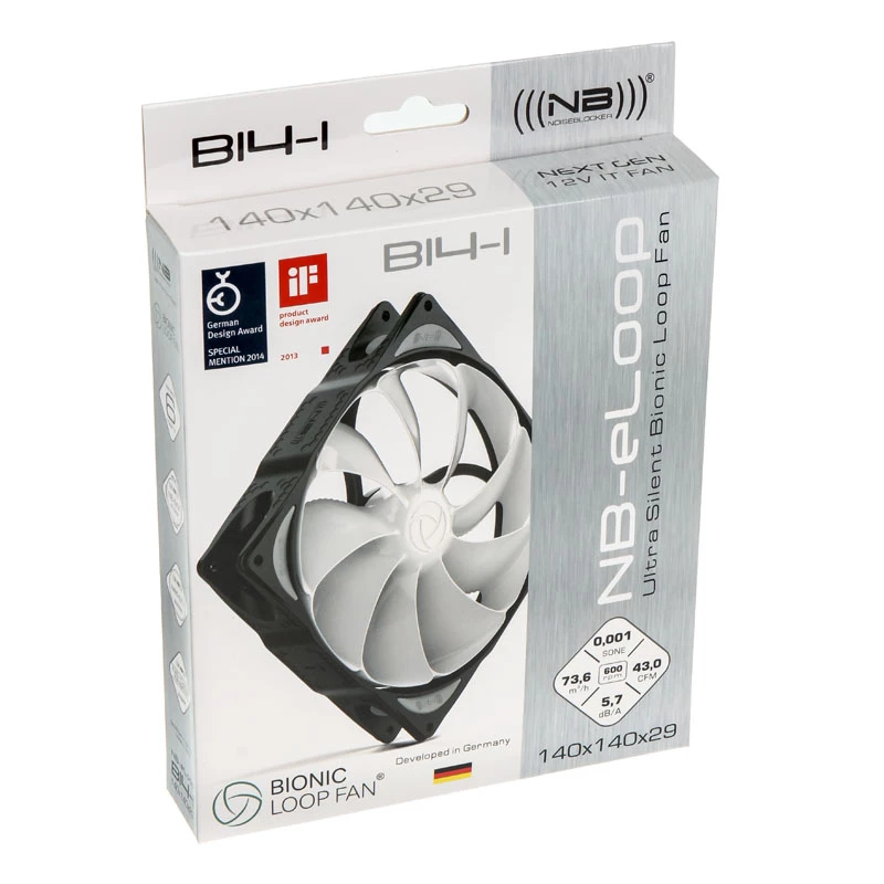 NOISEBLOCKER NB-eLoop Fan B14-1 140mm Melns