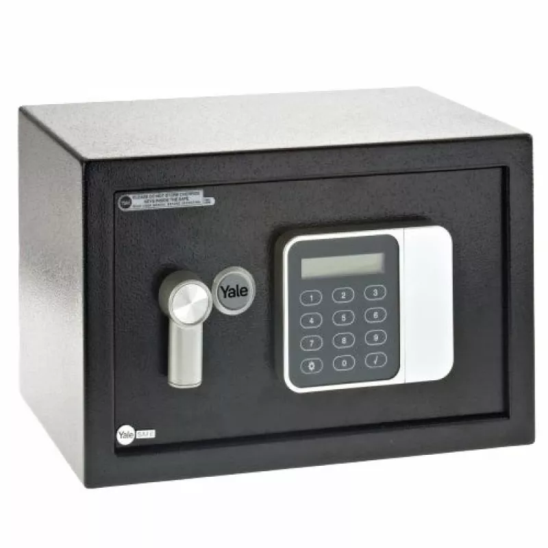 Brīvi stāvošs seifs Yale YSG/200/DB2 — tērauds, kombinācijas slēdzene, 8.6 L, 310×200×200 mm, melns