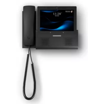 IP telefons UBIQUITI G3 Touch Wall — 7 collu 1280×800 ekrāns, 32 GB atmiņa, 5 MP kamera, Gigabit Ethernet, Wi‑Fi (802.11a/b/g/n/ac), melns