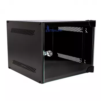 EXTRALINK LITE 4U 10 inch 280X310 mm sienas skapis melns