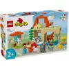 Konstruktors LEGO DUPLO Lauku sētas dzīvnieku kopšanas komplekts 10416 — 74 gabali, 2 minifigūras, vecums 2+