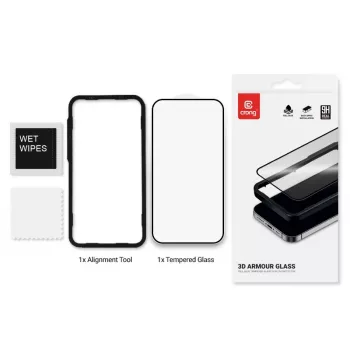 Aizsargstikls Crong 9H Full Glue iPhone 16/15