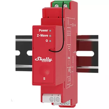 Solid-state relejs Shelly Qubino Wave PRO 1PM Sarkans 16A 110-240V