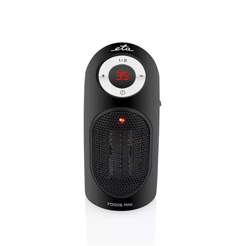 ETA Fogos mini sildītājs ETA162390000 | Ventilatora sildītājs | 400 W | Melns