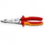 Kabeļu noņēmējs Knipex 13 76 200 ME 6 mm noņemšanas jauda Sarkans Nerūsējošais tērauds Dzeltens
