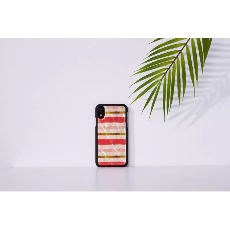 Viedtālruņa maciņš iKins iPhone XR — īsās kūkas dizains, melns