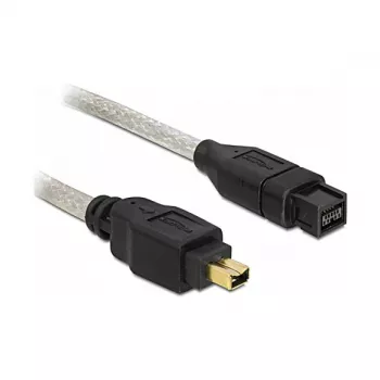 FireWire A/B kabelis DeLOCK 82589 2,0m Pelēks Vīrietis/Vīrietis