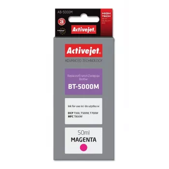 Activejet AB-5000M tintas pudele (aizstāj Brother BT-5000M; Supreme; 50 ml; magenta)