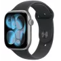 Apple Watch Series 11 GPS 46mm Space Grey Aluminium korpuss ar Melnu Sporta Siksniņu M/L
