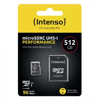 Intenso 512GB microSD UHS-I CL10 atmiņas karte