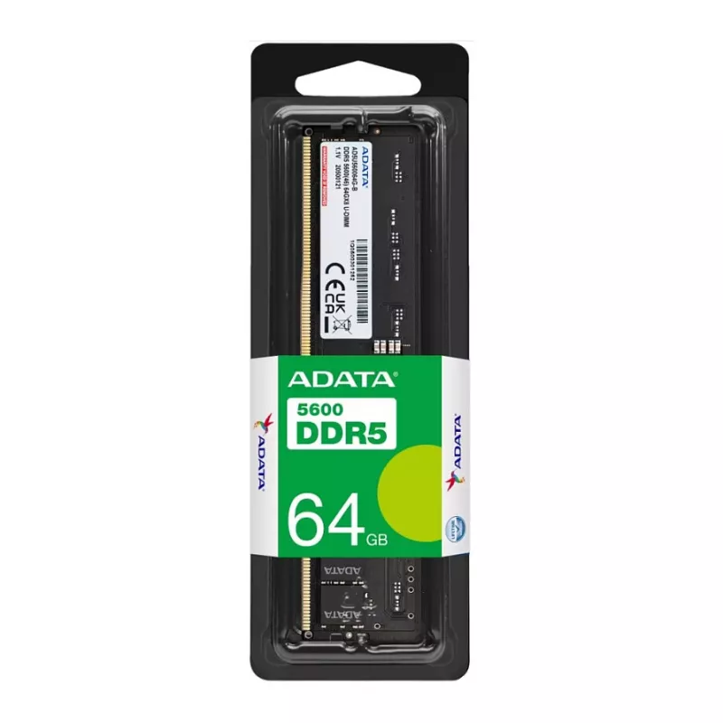 ADATA AD5U560064G-S atmiņas modulis 64 GB 1 x 64 GB DDR5 5600 MT/s 288-pin DIMM