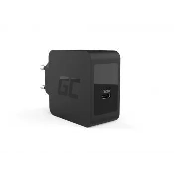 Green Cell CHAR07 mobilās ierīces lādētājs Melns Iekštelpām