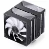 CPU dzesētājs Jonsbo CA80 divtorņu, 2×120mm PWM ventilatori, ARGB, melns