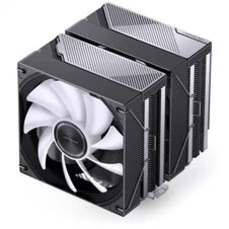 CPU dzesētājs Jonsbo CA80 divtorņu, 2×120mm PWM ventilatori, ARGB, melns