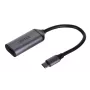 UNITEK V1420A Video kabeļa adapteris 0,15 m USB Type-C uz HDMI Pelēks