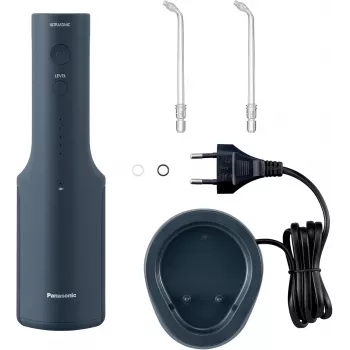 PANASONIC EW-DJ66, bezvadu mutes dobuma irigators ar skaņas zobu suku, 0.2 l, zils