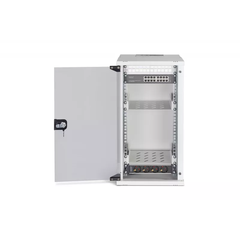 Sienas stiprinājuma statīvs Digitus DN-49104-SET 12U 60kg IP20 Pelēks