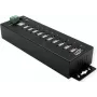 USB centrmezgls Exsys EX-1170HMVS 10-portu metāla DIN-sliežu ar 15 kV ESD aizsardzību
