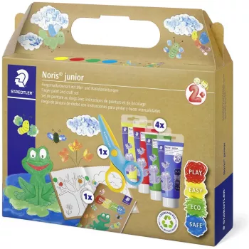 Pirkstu krāsas Staedtler 61 C2 Mazgājamas Zila Zaļa Dzeltena