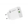 Sienas lādētājs NATEC RIBERA 12V 20W USB-C PD 3.0 + USB-A Samsung AFC Balts