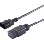Strāvas kabelis S/CONN 60017 Melns 1.8 m IEC C14 - IEC C19