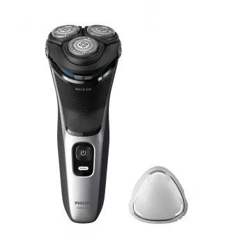 Elektriskais skuveklis Philips 3000 Series S3143/00 — 3 rotējošas galviņas, slapjā/sausā, Li-Ion, 60 min darbība