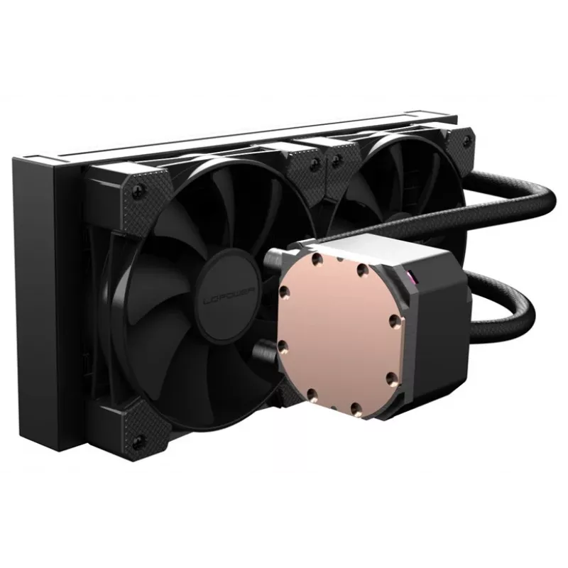 Viena bloka šķidruma dzesētājs LC-Power LC-CC-240-B 12 cm Melns