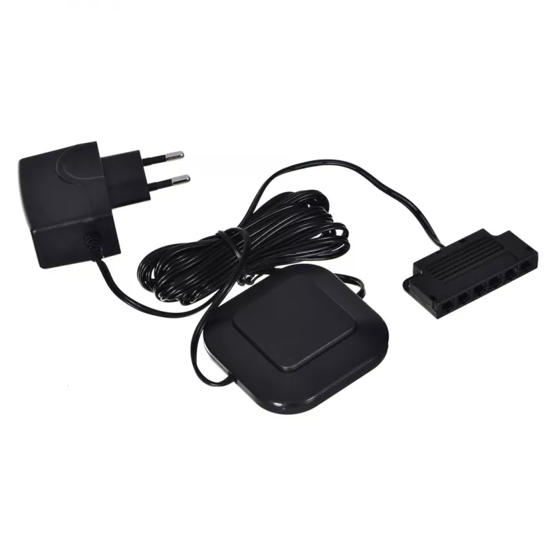 Pieplakšņu LED lampa Cama meble Cama taisnstūra virsmas montāža 3LED, melna, auksti balta