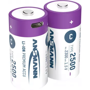 Ansmann ANS 1313-0004 - Li-Ion uzlādējama baterija C Baby 2300 mAh 1,5 V 2 iepakojums