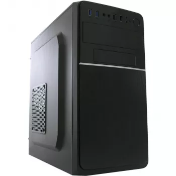 LC Power 2015MB - Mikro ATX tornis - bez barošanas bloka - Melns - USB/Audio (LC-2015MB-ON)
