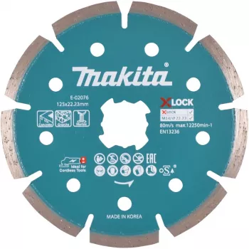 Makita Dimanta griešanas disks - Betonam, Granītam, Marmoram - 125 mm - saderīgs ar Makita GA041GM201, XGT GA041GZ