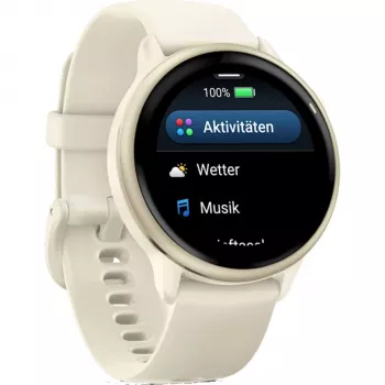 Garmin vívoactive 6 3.05 cm (1.2 inch) AMOLED 42 mm Digitāls Skārienjutīgs Balts Wi-Fi GPS (satelīts)