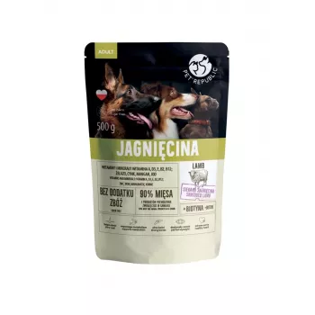 Slapjā suņu barība PetRepublic PET REPUBLIC Adult Lamb 500 g
