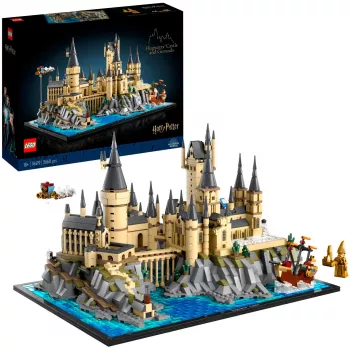 LEGO 76419 Harija Potera Cūkkārpas pils un teritorijas lielais komplekts pieaugušajiem, ieskaitot ikoniskas vietas: Lielā zāle, Noslēpumu palāta un vēl