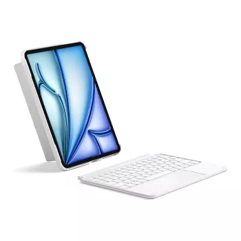 Inateck tastatūras maciņš iPad 11 un iPad Air 4-6, QWERTZ, balts
