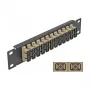 Fiber optikas sadales panelis DeLOCK 10 collu 12 portu SC Duplex bēšs 1U melns